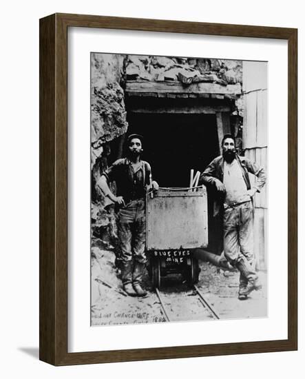 The Last Chance Mine, California, 1882 (B/W Photo)-American Photographer-Framed Giclee Print