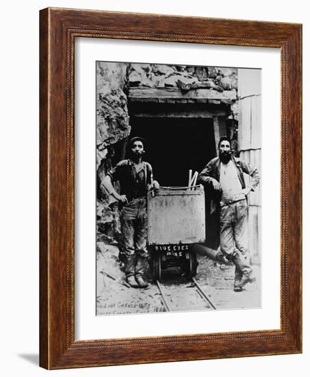 The Last Chance Mine, California, 1882 (B/W Photo)-American Photographer-Framed Giclee Print