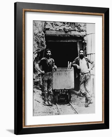 The Last Chance Mine, California, 1882 (B/W Photo)-American Photographer-Framed Giclee Print