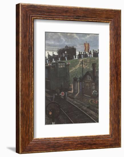 The Last Coach-Hans Baluschek-Framed Premium Giclee Print