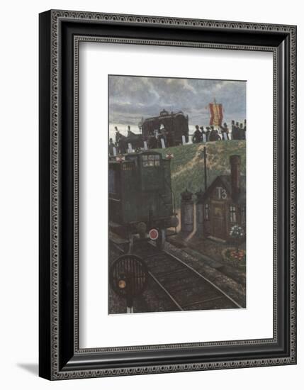 The Last Coach-Hans Baluschek-Framed Premium Giclee Print