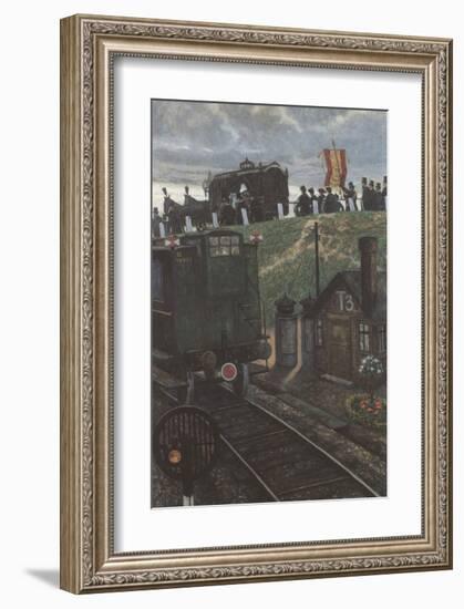 The Last Coach-Hans Baluschek-Framed Art Print