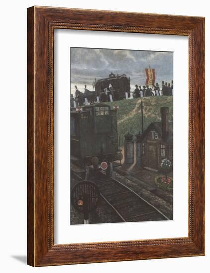 The Last Coach-Hans Baluschek-Framed Art Print