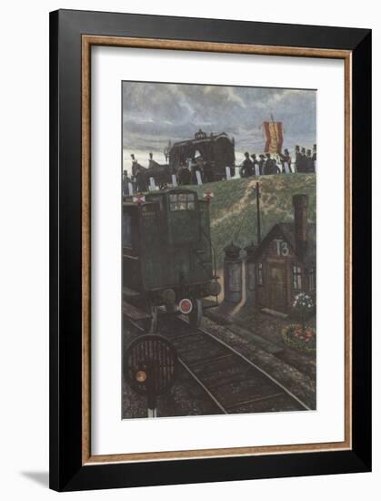 The Last Coach-Hans Baluschek-Framed Art Print