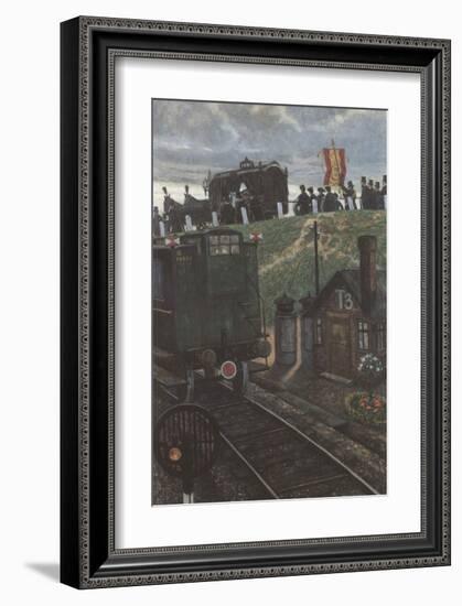 The Last Coach-Hans Baluschek-Framed Art Print