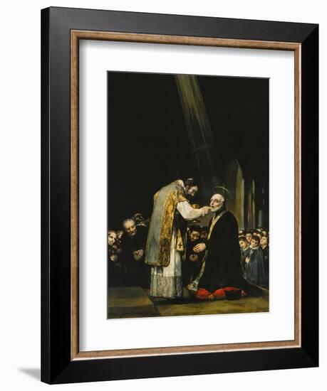 The Last Communion of Saint Joseph Calasanz-Francisco de Goya-Framed Giclee Print