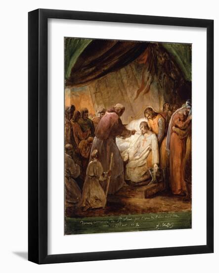 The Last Communion of Saint Louis, 1823-Ary Scheffer-Framed Giclee Print