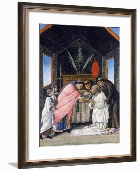 The Last Communion of St Jerome, C1495-Sandro Botticelli-Framed Giclee Print