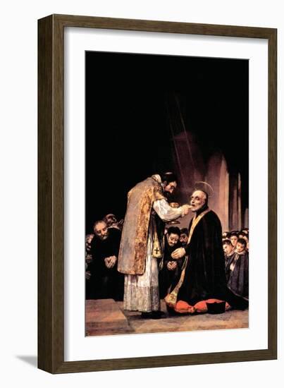 The Last Communion of St. Joseph of Calasanza-Francisco de Goya-Framed Art Print