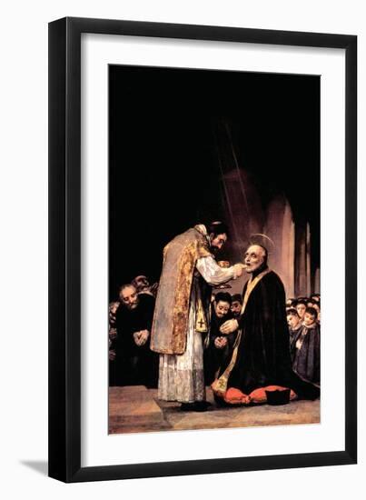 The Last Communion of St. Joseph of Calasanza-Francisco de Goya-Framed Art Print