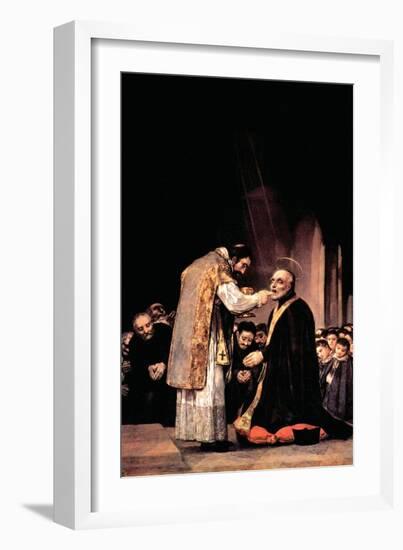 The Last Communion of St. Joseph of Calasanza-Francisco de Goya-Framed Art Print