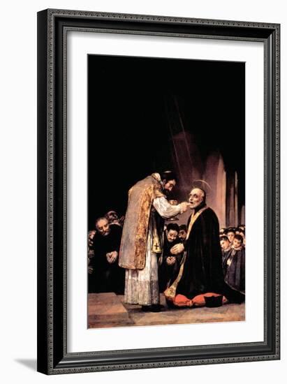 The Last Communion of St. Joseph of Calasanza-Francisco de Goya-Framed Art Print