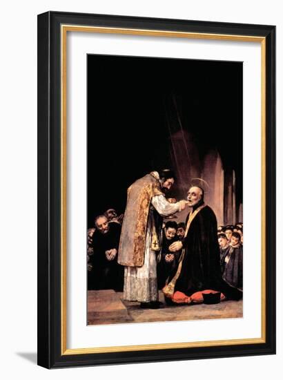 The Last Communion of St. Joseph of Calasanza-Francisco de Goya-Framed Art Print