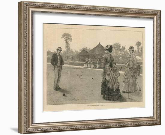 The Last Croquet Game of the Season-null-Framed Giclee Print