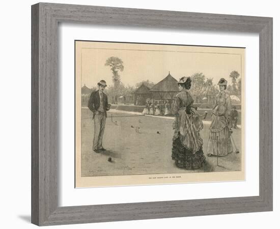 The Last Croquet Game of the Season-null-Framed Giclee Print