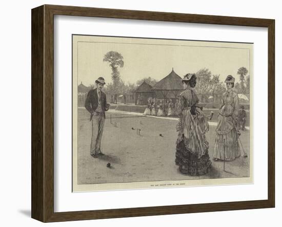 The Last Croquet Game of the Season-Arthur Hopkins-Framed Giclee Print