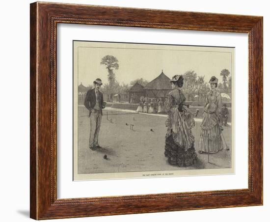 The Last Croquet Game of the Season-Arthur Hopkins-Framed Giclee Print