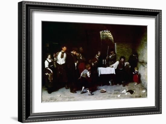 The Last Day of a Condemned Man in Hungary, 1870-Mihaly Munkacsy-Framed Giclee Print