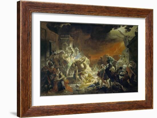 The Last Day of Pompeii, 1833-Karl Pavlovich Briullov-Framed Giclee Print