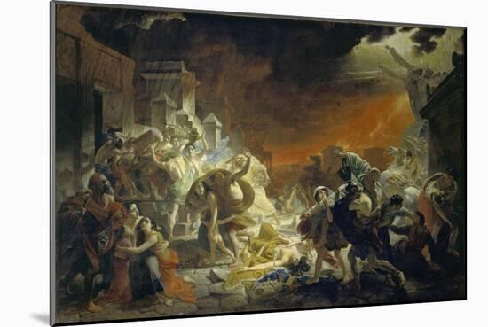 The Last Day of Pompeii, 1833-Karl Pavlovich Briullov-Mounted Giclee Print