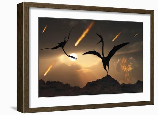 The Last Days of Quetzalcoatlus During the Cretaceous Period-Stocktrek Images-Framed Art Print