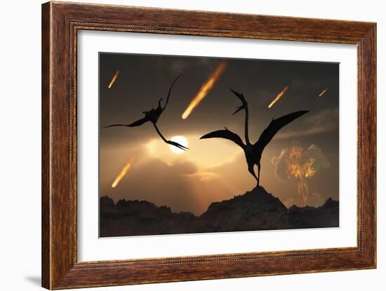 The Last Days of Quetzalcoatlus During the Cretaceous Period-Stocktrek Images-Framed Art Print