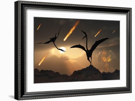 The Last Days of Quetzalcoatlus During the Cretaceous Period-Stocktrek Images-Framed Art Print