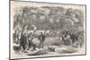 The Last Days of the Confederacy: Jefferson Davis Signs Acts of Government by the Roadside-null-Mounted Art Print