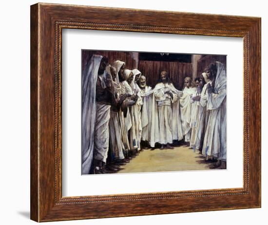 The Last Discourse of Our Lord Jesus Christ-James Tissot-Framed Premium Giclee Print