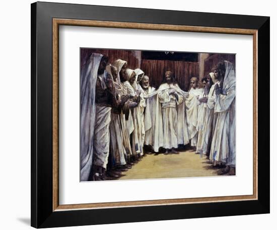 The Last Discourse of Our Lord Jesus Christ-James Tissot-Framed Premium Giclee Print