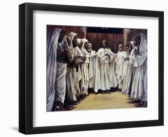 The Last Discourse of Our Lord Jesus Christ-James Tissot-Framed Premium Giclee Print