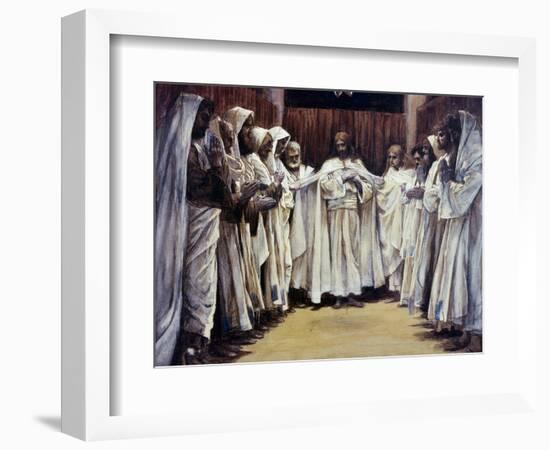 The Last Discourse of Our Lord Jesus Christ-James Tissot-Framed Premium Giclee Print