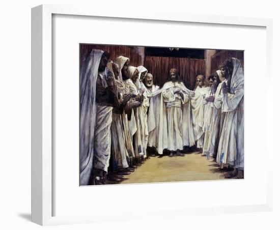 The Last Discourse of Our Lord Jesus Christ-James Tissot-Framed Giclee Print