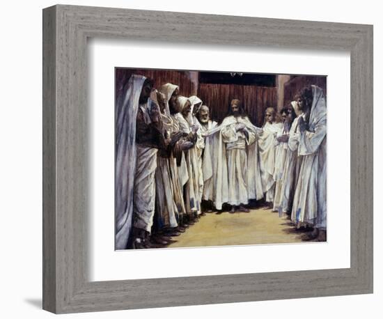 The Last Discourse of Our Lord Jesus Christ-James Tissot-Framed Giclee Print