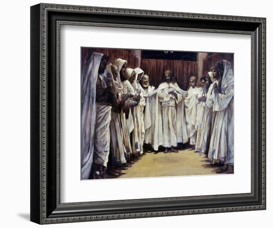 The Last Discourse of Our Lord Jesus Christ-James Tissot-Framed Giclee Print