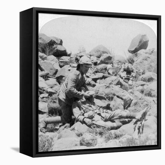 The Last Drop, Battlefield Scene, Dordrecht, South Africa, Boer War, 30 December, 1900-Underwood & Underwood-Framed Premier Image Canvas