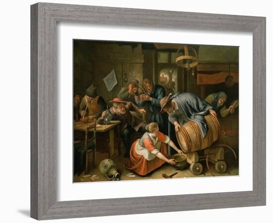 The Last Drop-Jan Havicksz. Steen-Framed Giclee Print