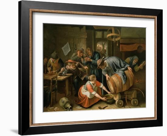 The Last Drop-Jan Havicksz. Steen-Framed Giclee Print