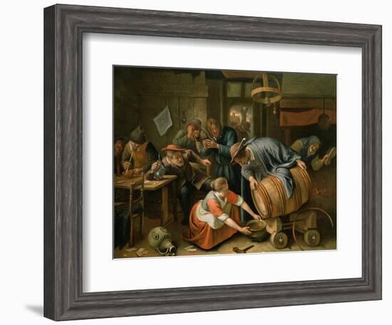 The Last Drop-Jan Havicksz. Steen-Framed Giclee Print