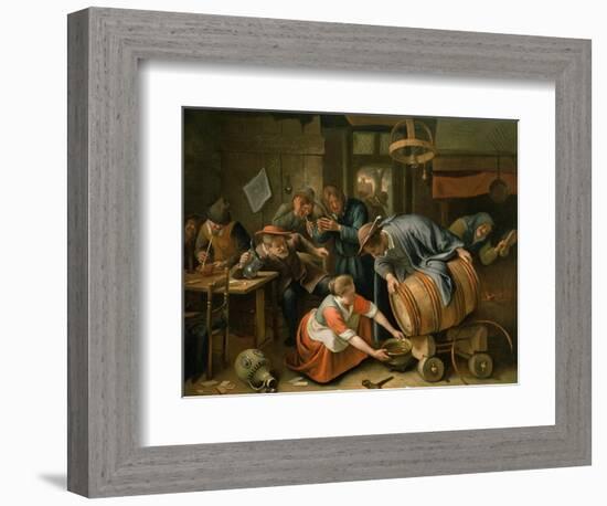 The Last Drop-Jan Havicksz. Steen-Framed Giclee Print