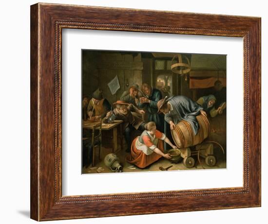 The Last Drop-Jan Havicksz. Steen-Framed Giclee Print