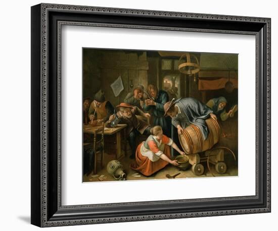 The Last Drop-Jan Havicksz. Steen-Framed Giclee Print