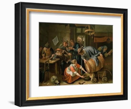 The Last Drop-Jan Havicksz. Steen-Framed Giclee Print