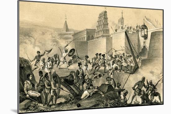 The Last Effort of Tippoo Saib at Seringapatam, 1799-B Clayton-Mounted Giclee Print