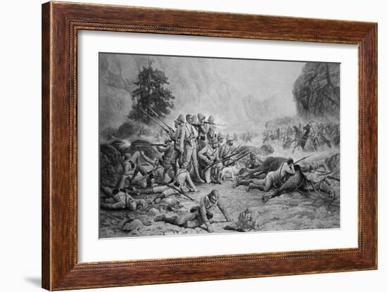 The Last Eleven at Maiwand-Frank Feller-Framed Giclee Print
