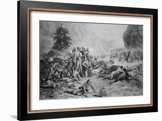 The Last Eleven at Maiwand-Frank Feller-Framed Giclee Print