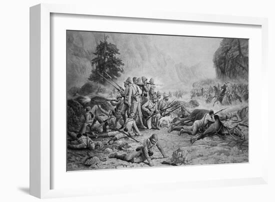 The Last Eleven at Maiwand-Frank Feller-Framed Giclee Print