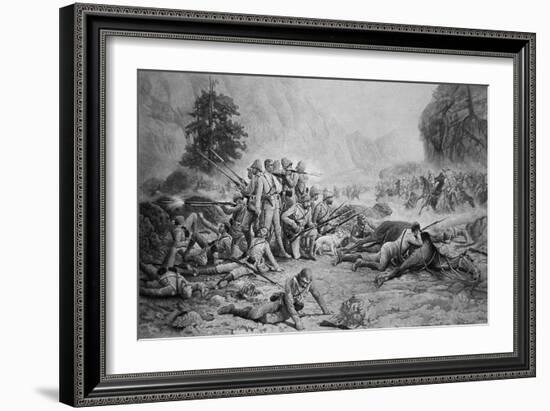 The Last Eleven at Maiwand-Frank Feller-Framed Giclee Print