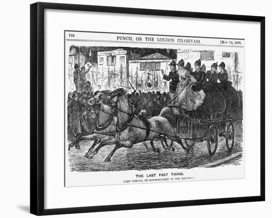 The Last Fast Thing, 1866-George Du Maurier-Framed Giclee Print