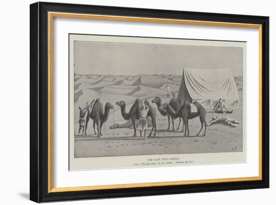 The Last Five Camels-null-Framed Giclee Print